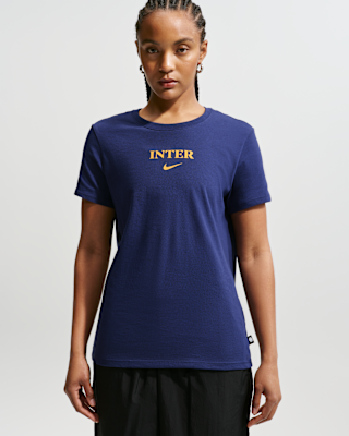Inter Milan Women's Nike Football T-Shirt. Nike LU